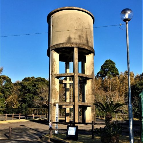 南九州市知覧町に残る「給水塔跡」